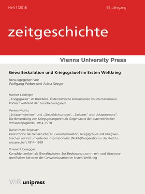 cover image of Gewalteskalation und Kriegsgräuel im Ersten Weltkrieg